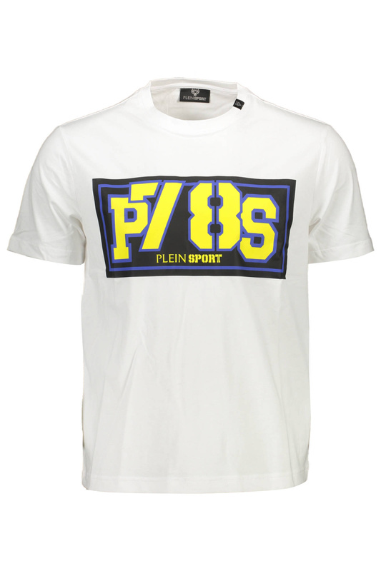 KOSZULKA Z KR�TKIM R�KAWEM PLEIN SPORT M�SKA BIA�A