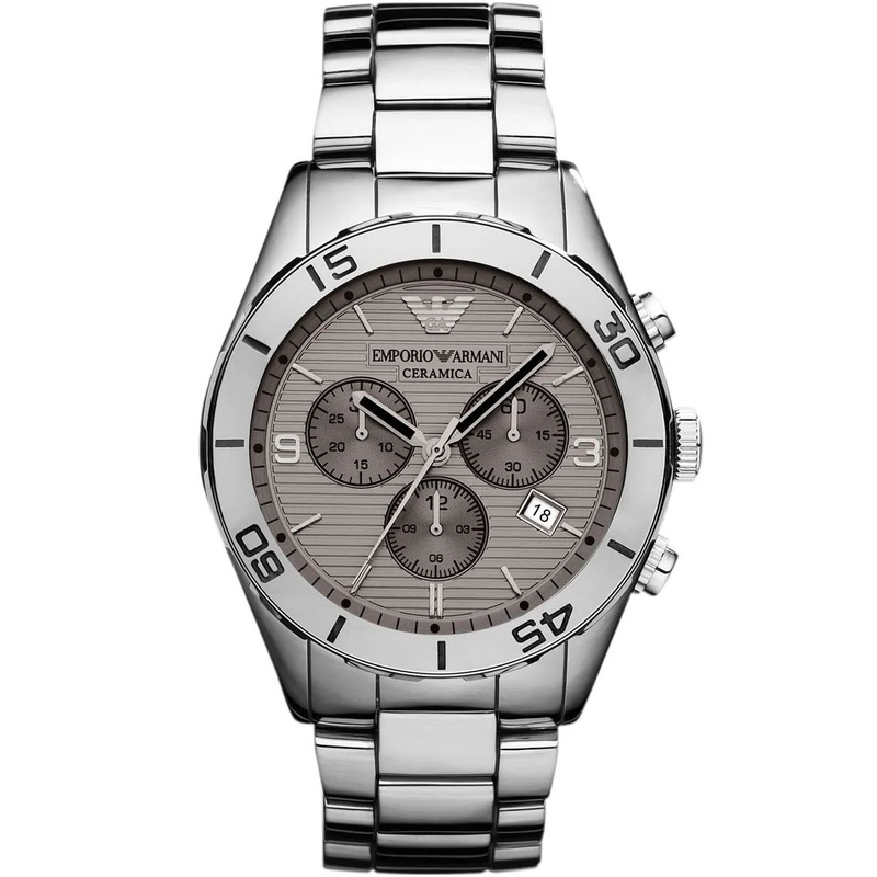 Zegarek ARMANI AR1462. Kwarcowy, Kolor szary. Mężczyzna.