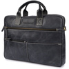 Torba męska skórzana na laptopa ramię komputer duża nubuk czarna Beltimore N04