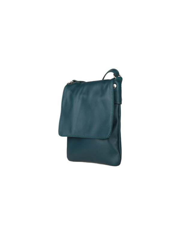 Damska skórzana listonoszka Giulia Monti GM1569 – ciemny teal