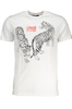 T-SHIRT M�SKI Z KR�TKIM R�KAWEM KLASY CAVALLI BIA�Y