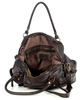 Torba biznesowa bowling retro bag skórzana - MARCO MAZZINI ciemny brąz caffe
