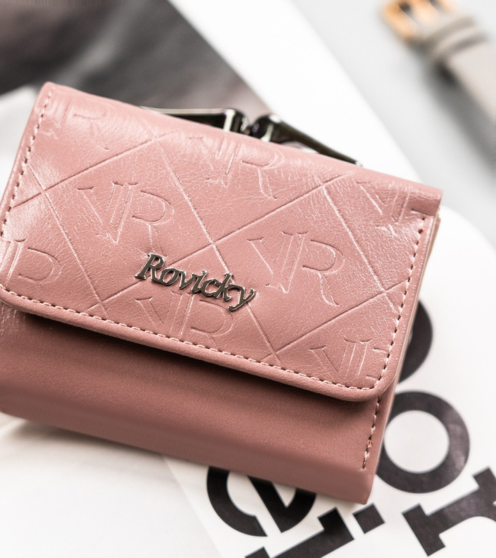 Mała elegancka damska portmonetka Rovicky z RFID