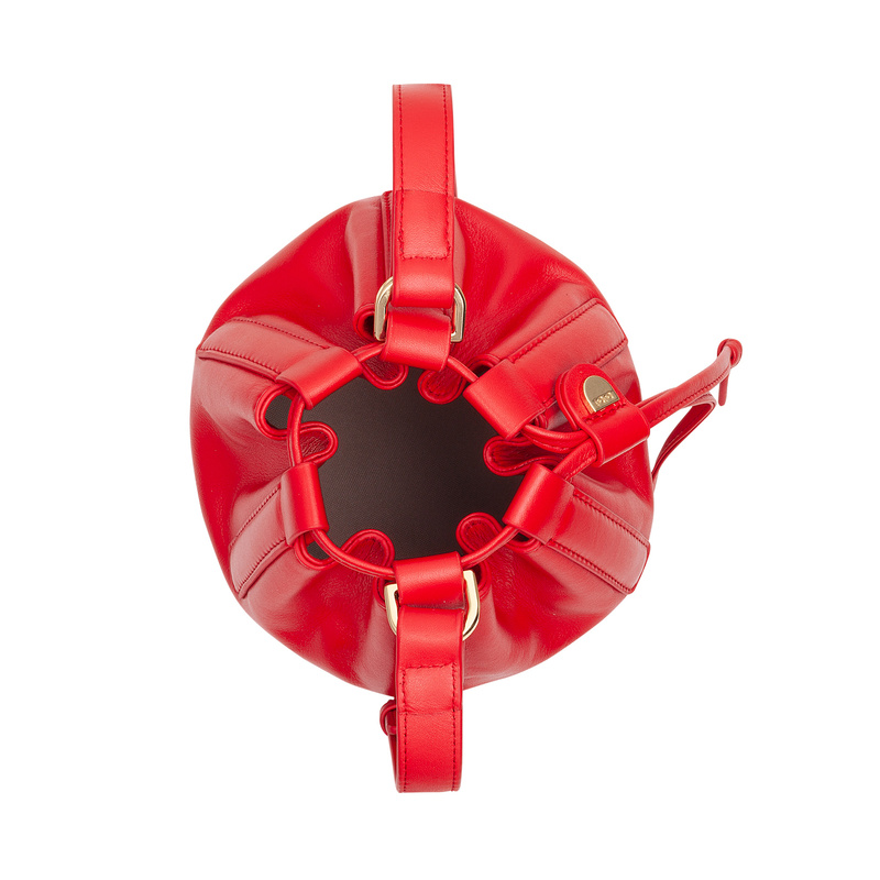 DUDU Worek skórzana torebka damska listonoszka z wyjmowanym etui na ramię 