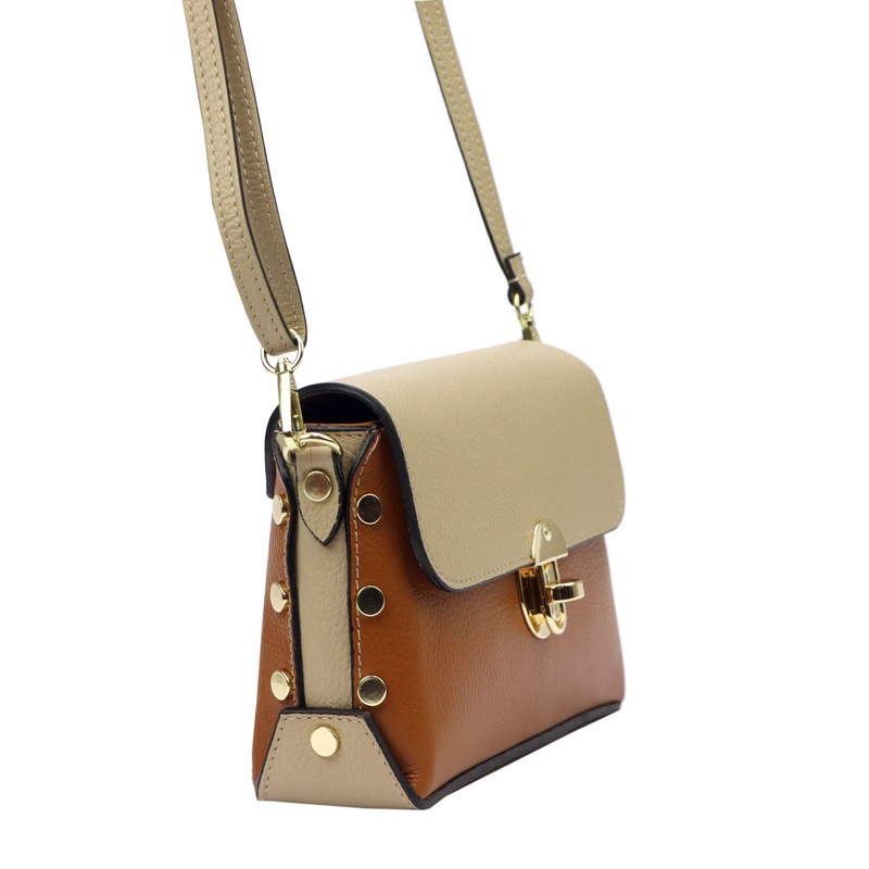 Luka damska listonoszka torebka przez ramię skóra naturalna stylowa