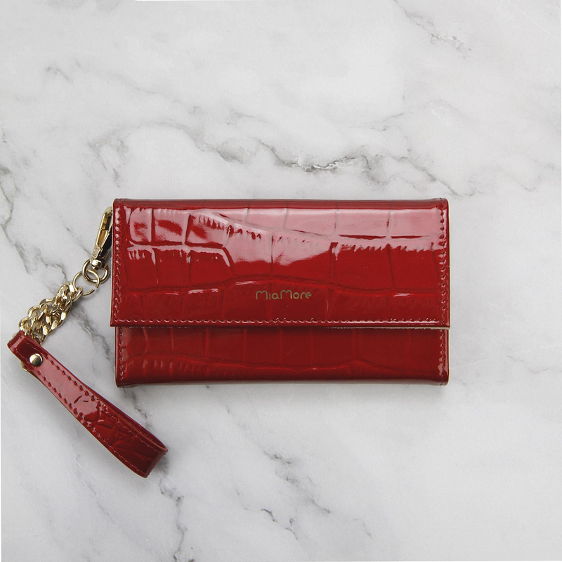 MiaMore etui na telefon skóra naturalna IPHONE 11 case z łańcuszkiem