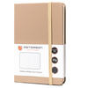Notes w formacie A6 w kolorze khaki zadrukowany w linie - Peterson