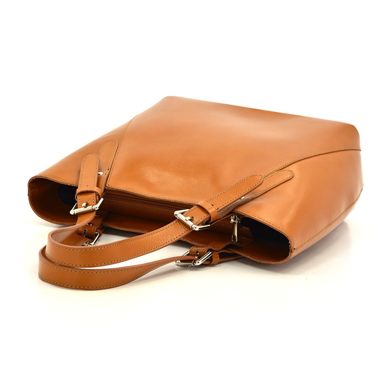 Vera Pelle damska shopperbag duża skóra naturalna torebka na ramię