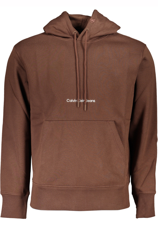 MĘSKA BRĄZOWA BLUZA BEZ ZAMKA CALVIN KLEIN