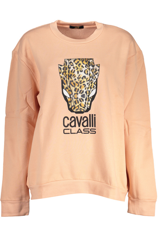RÓŻOWA BLUZA DAMSKA KLASY CAVALLI BEZ ZAMKA
