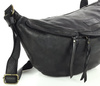 Uniwersalna torebka nerka półksiężyc crossbody runway - skóra naturalna Marco Mazzini czarny