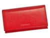 czerwony || Red \ materiał || Skóra naturalna