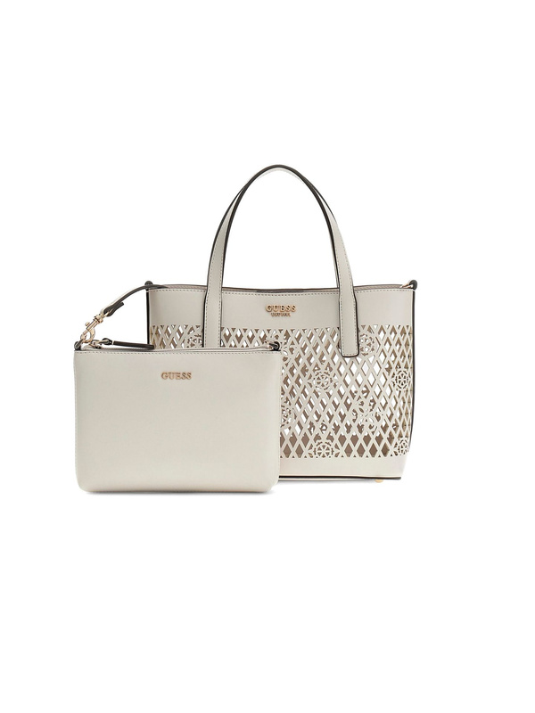Damska torebka tote Guess HWPG99 11750 OFF – złamana biel