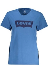 NIEBIESKI T-SHIRT DAMSKI Z KRÓTKIM RĘKAWEM LEVI&#39;S
