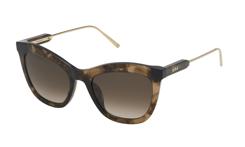 Okulary NINA RICCI SNR300520GGU. Okulary przeciwsłoneczne, Kolor brązowy. Kobieta.