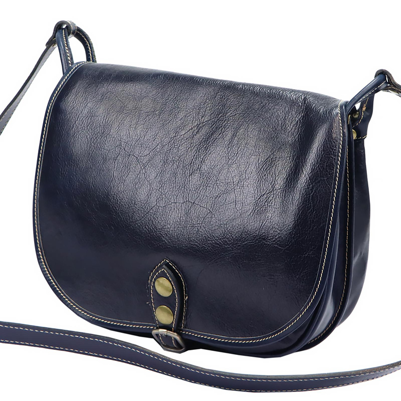 Florence skórzana damska listonoszka torebka na ramię dwukomorowa