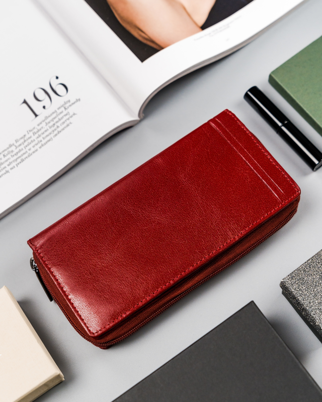 Skórzany damski portfel Rovicky CPR-8931-BAR RFID