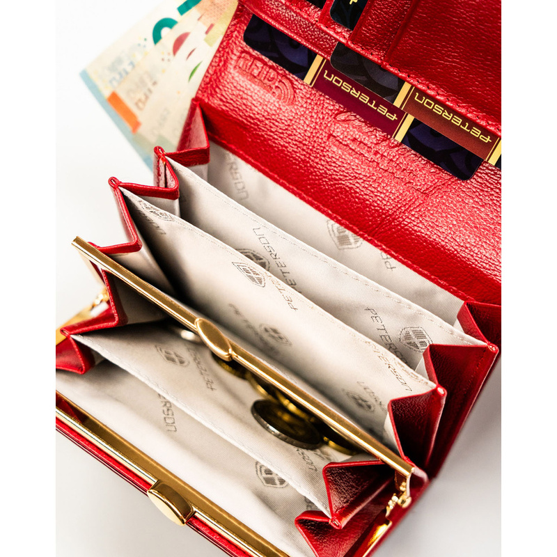 Skórzany damski portfel Peterson PTN 445-SH