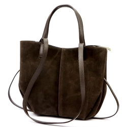 Luka Skórzana pojemna Stylowa damska shopperbag torebka na ramię