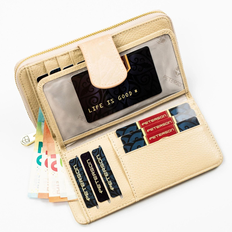 Skórzany damski portfel Peterson PTN PS116-MLF