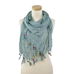 Szal Tęczowe koraliki