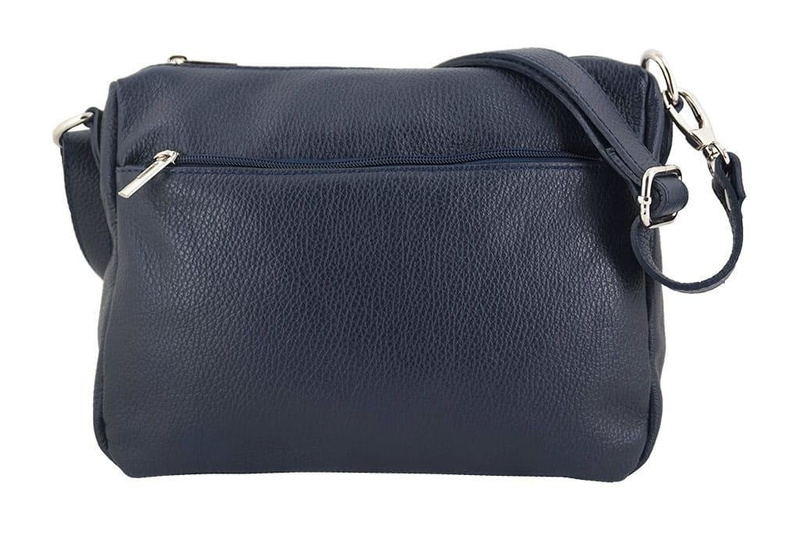 Listonoszka ze skóry naturalnej - Czarna