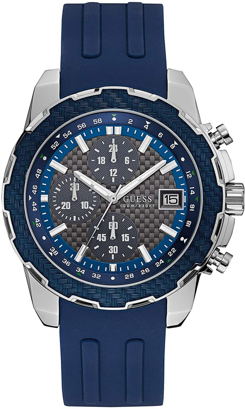 Zegarek GUESS W1047G2. Kwarcowy, Kolor niebieski szary. Mężczyzna.