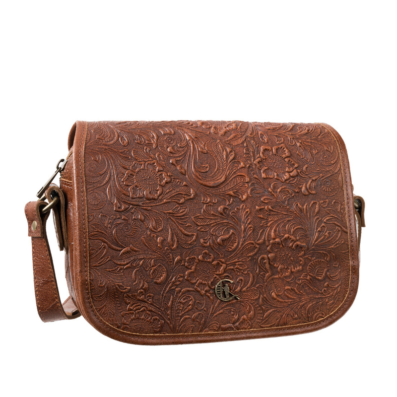 Torebka damska vintage z tłoczeniem Canaletto TD624s300t4