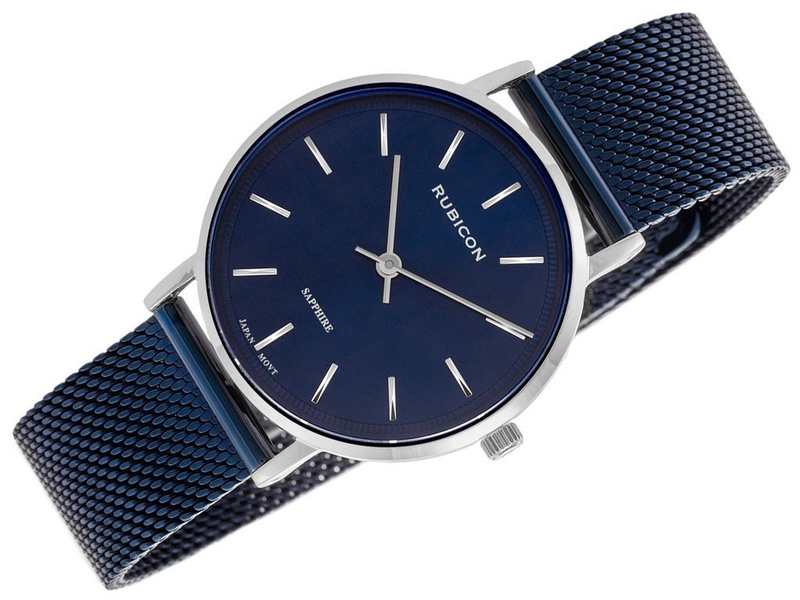 ZEGAREK DAMSKI RUBICON RNBD88 - SZAFIROWE SZKŁO (zr583i)