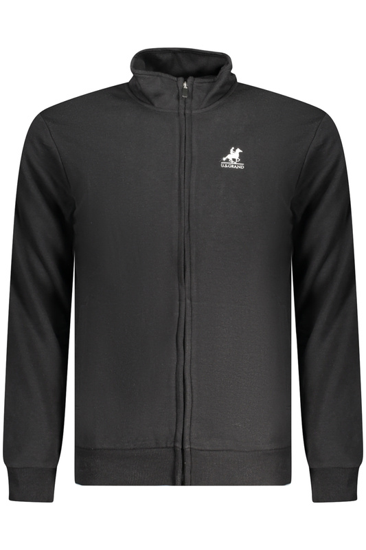 BLUZA MĘSKA US GRAND POLO Z ROZPINANYM NA ZAMEK CZARNA