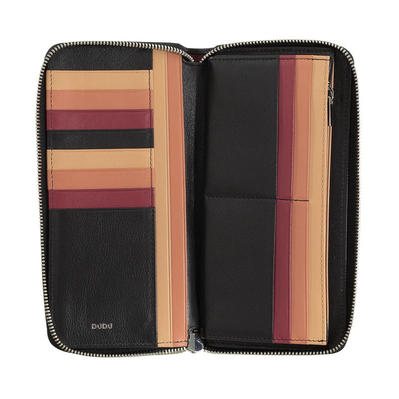 Duża damska portmonetka skórzana portfel od DuDu