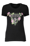 DAMSKA KOSZULKA Z KRÓTKIM RĘKAWEM GUESS JEANS CZARNA