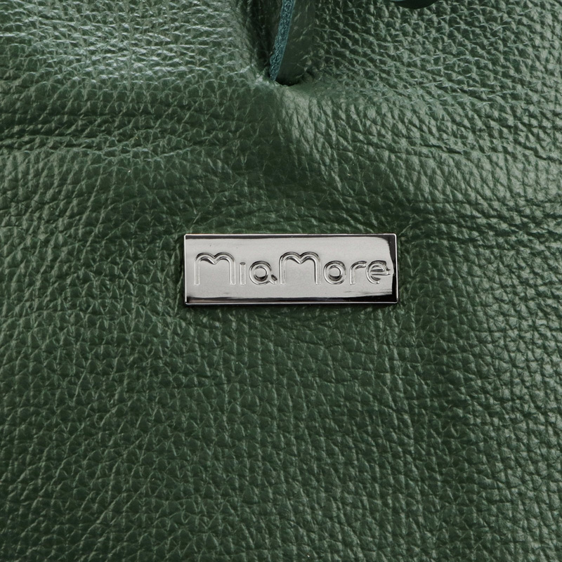 MiaMore Skórzana damska shopperbag duża torabka na ramię z kieszenią