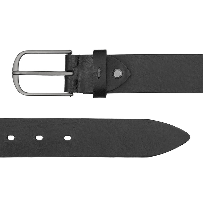 DuDu pasek do spodni skóra naturalna męski z klasyczną klamrą