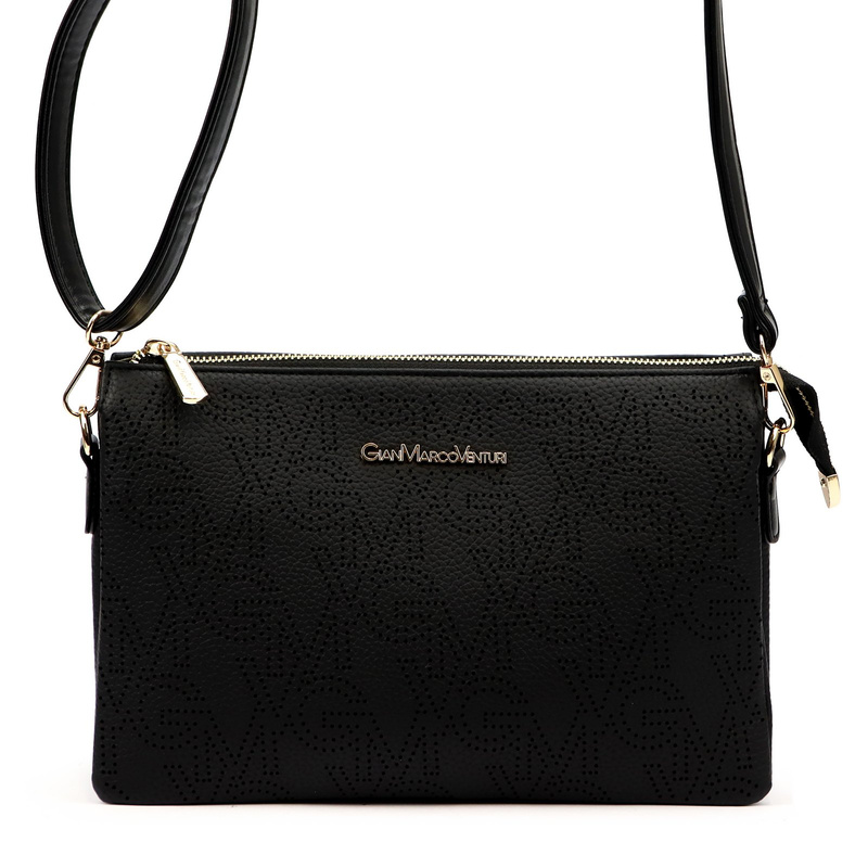 Gian Marco Venturi Listonoszka Na Ramię Damska Mała Skóra Eko Organizer