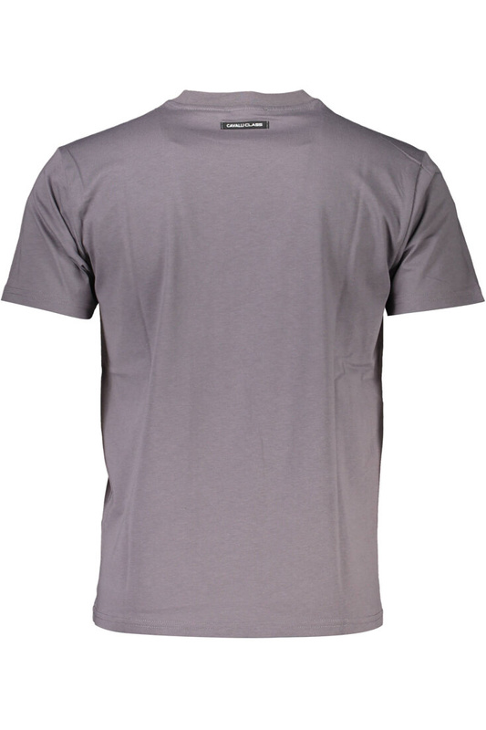 CAVALLI CLASS T-SHIRT Z KRÓTKIM RĘKAWEM MĘSKI SZARY