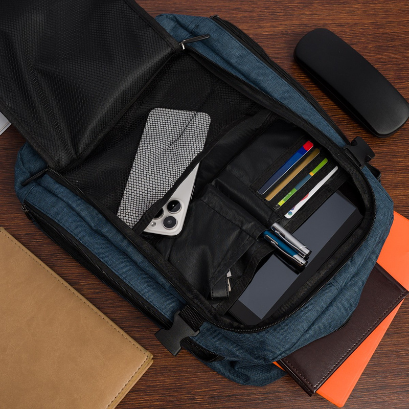 Plecak torba mały bagaż pojemny do samolotu kabinówka lotnicza Beltimore niebieski TOK-T