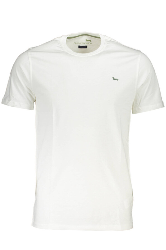 HARMONT &amp; BLAINE BIAŁY MĘSKI T-SHIRT Z KRÓTKIM RĘKAWEM