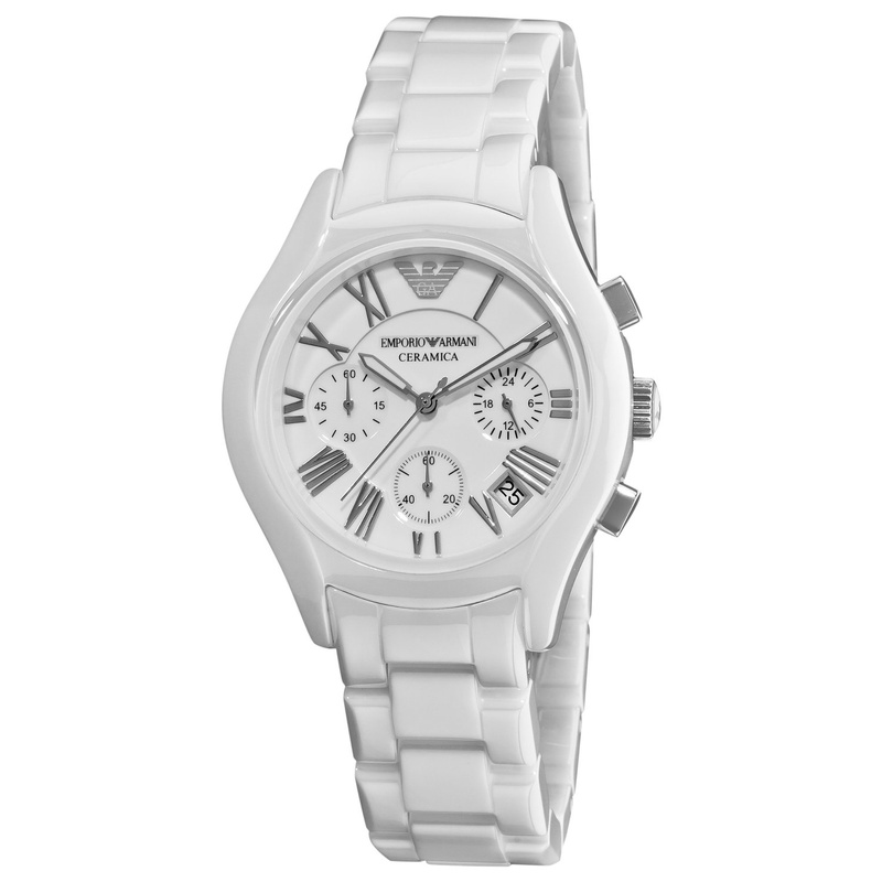 Zegarek ARMANI AR1403. Kwarcowy, Kolor biały. Mężczyzna.