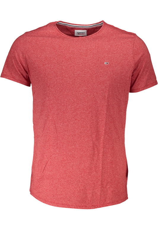 CZERWONY T-SHIRT MĘSKI Z KRÓTKIM RĘKAWEM TOMMY HILFIGER