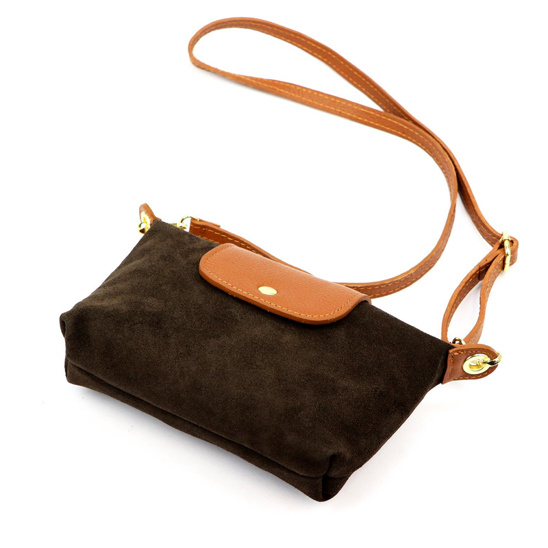 Vera Pelle damska listonoszka torebka na ramię z kieszenią