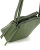 Torebka skórzana crossbody listonoszka dwie komory - MARCO MAZZINI militarny zielony