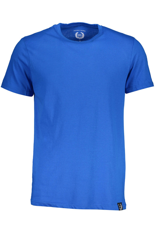 GIAN MARCO VENTURI T-SHIRT MĘSKI Z KRÓTKIM RĘKAWEM NIEBIESKI