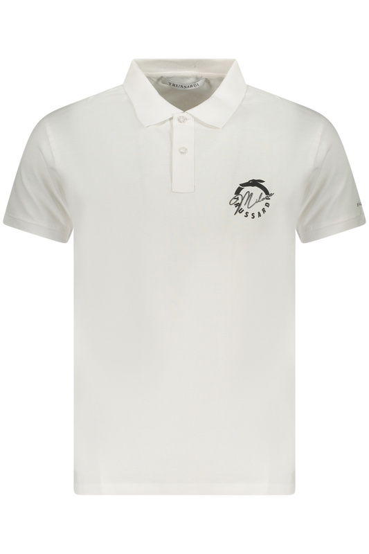 TRUSSARDI POLO KRÓTKIE RĘKAWY MĘSKIE BIAŁE