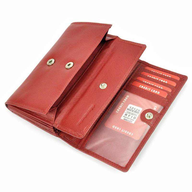 Skórzany damski portfel Money Kepper 12129 RFID