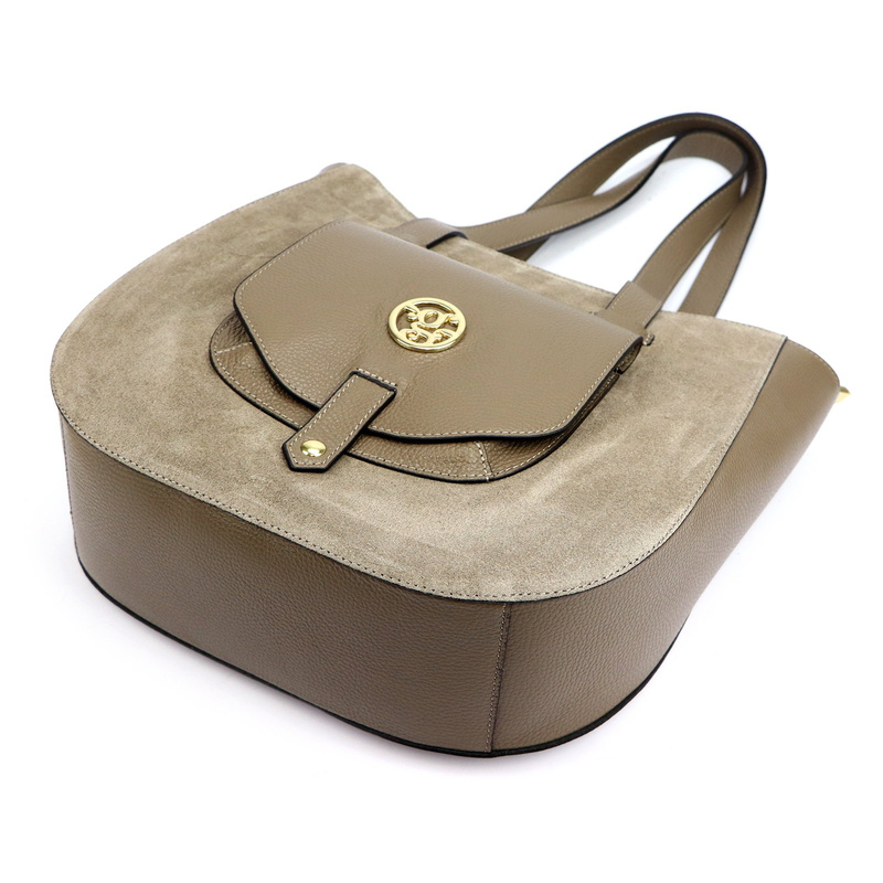 Gregorio duża Skórzana damska shopperbag torebka na ramię z kieszenią