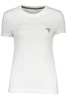 GUESS JEANS T-SHIRT Z KRÓTKIM RĘKAWEM DAMSKI BIAŁY
