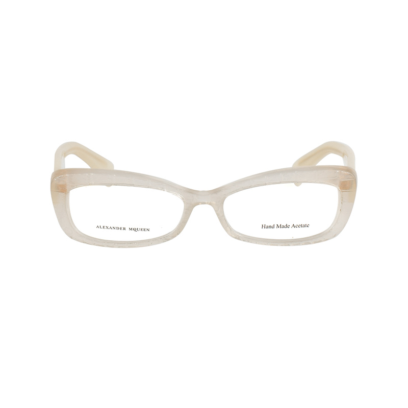 Okulary ALEXANDER MCQUEEN AMQ4203K6V. Okulary, Kolor żółty beżowy. Kobieta.