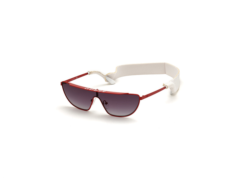 Okulary GUESS GU76770066B. Okulary przeciwsłoneczne, Kolor czerwony. Kobieta.
