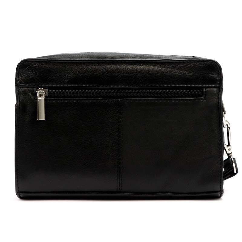 Nordee męska saszetka skóra naturalna torba do ręki z kieszeniami